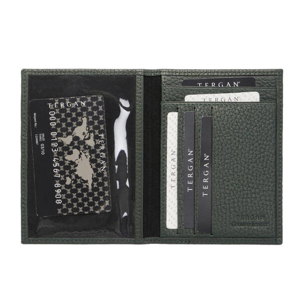 Yeşil Hakiki Deri Erkek Kimlik Kabı - S1KI00001582-C47 - 2