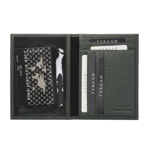 Yeşil Hakiki Deri Erkek Kimlik Kabı - S1KI00001582-C47 - 2