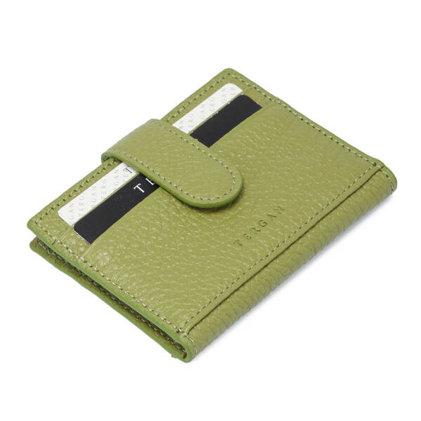 Yeşil Deri Erkek Kredi Kartlık - S1KK00001617-G8Z - 1