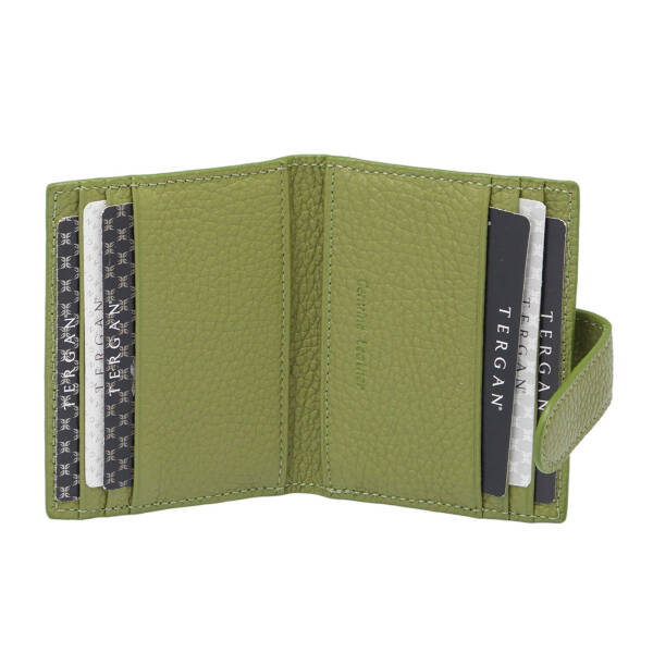 Yeşil Deri Erkek Kredi Kartlık - S1KK00001617-G8Z - 2