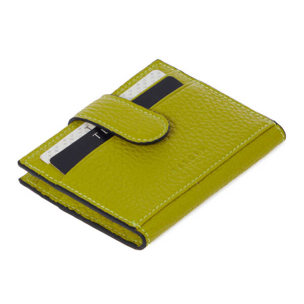 Yeşil Deri Erkek Kredi Kartlık - S1KK00001617-T7A - 1