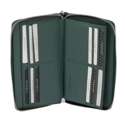 Yeşil Deri Erkek Portföy Çantası - S1PC00001667-J0B - 3