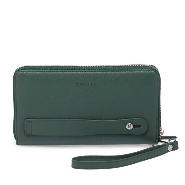 Yeşil Deri Erkek Portföy Çantası - S1PC00001667-J0B - Tergan