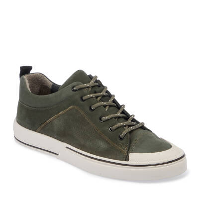  Yeşil Deri Erkek Sneaker - E24I1AY56827-G81 