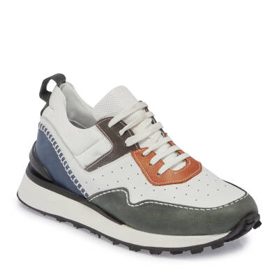  Yeşil Deri Erkek Sneaker - E24I1AY56861-S1V - 1