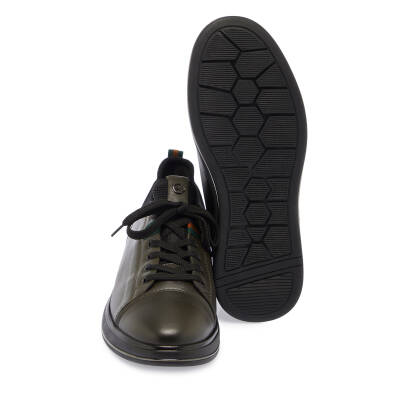  Yeşil Deri Erkek Sneaker - E24S1AY57049-H48 - 4