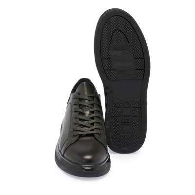  Yeşil Deri Erkek Sneaker - E24S1AY57140-H48 - 4