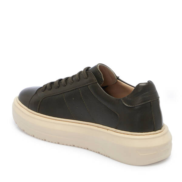 Yeşil Deri Erkek Sneaker - E25S1AY57539-G81 - 2