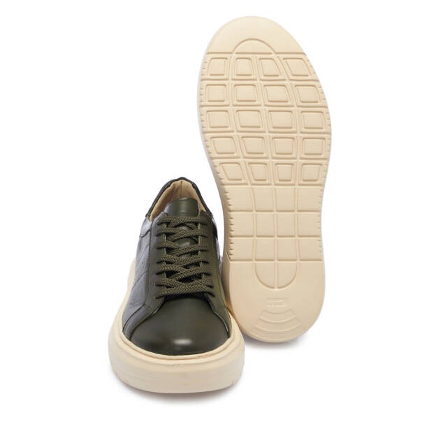 Yeşil Deri Erkek Sneaker - E25S1AY57539-G81 - 4