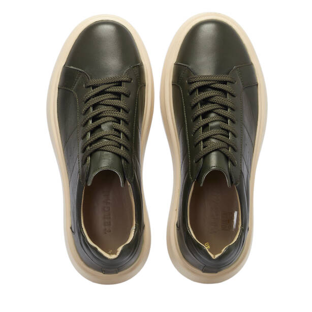 Yeşil Deri Erkek Sneaker - E25S1AY57539-G81 - 5