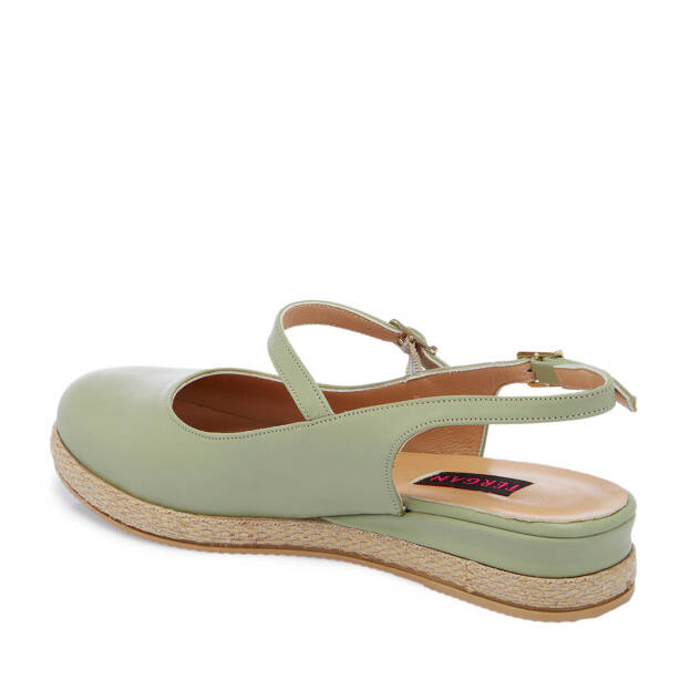 Yeşil Hakiki Deri Kadın Babet - K25Y1AY67907-G81 - 3
