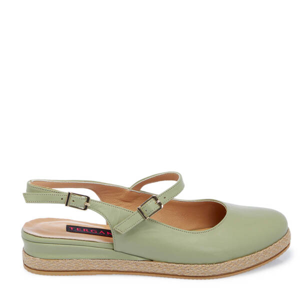 Yeşil Hakiki Deri Kadın Babet - K25Y1AY67907-G81 - 1