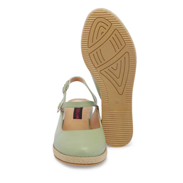 Yeşil Hakiki Deri Kadın Babet - K25Y1AY67907-G81 - 4