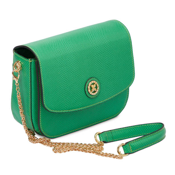 Yeşil Deri Kadın Çapraz Askılı Çanta - S24K1BC79933-J25 - 2