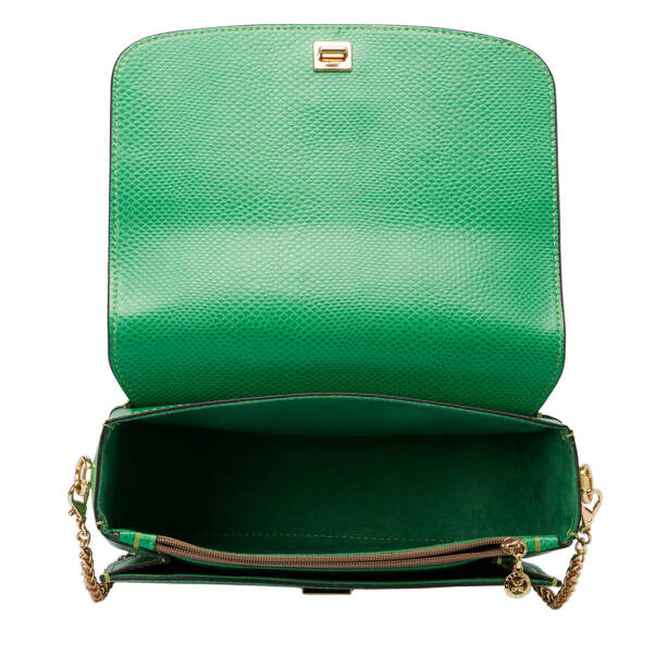 Yeşil Deri Kadın Çapraz Askılı Çanta - S24K1BC79933-J25 - 4