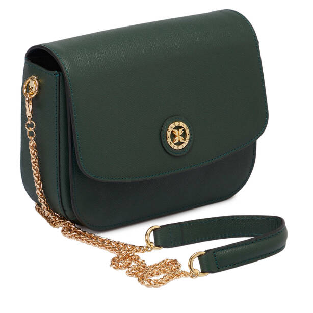 Yeşil Deri Kadın Çapraz Askılı Çanta - S24K1BC79933-U8E - 2