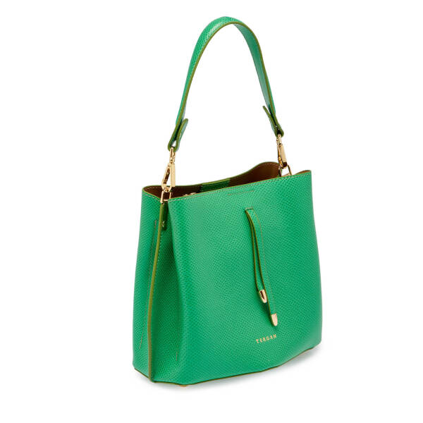 Yeşil Deri Kadın Çapraz Askılı Çanta - S24K1BC80285-J25 - 2