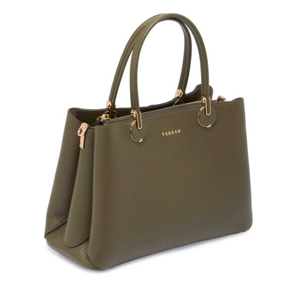 Yeşil Deri Kadın Çapraz Askılı Çanta - S25Y1BC80150-T8N - 3