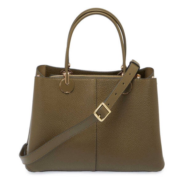 Yeşil Deri Kadın Çapraz Askılı Çanta - S25Y1BC80150-T8N - 4