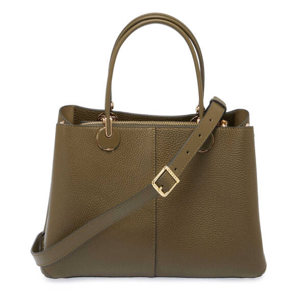 Yeşil Deri Kadın Çapraz Askılı Çanta - S25Y1BC80150-T8N - 4