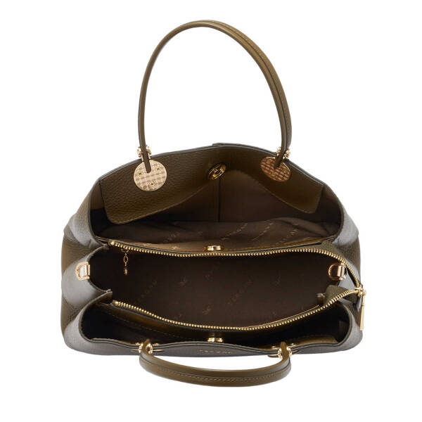 Yeşil Deri Kadın Çapraz Askılı Çanta - S25Y1BC80150-T8N - 5