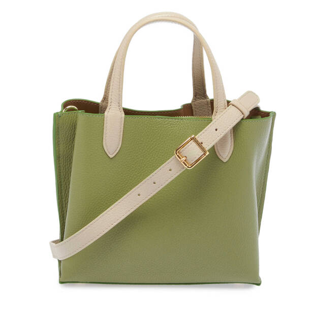 Yeşil Deri Kadın Çapraz Askılı Çanta - S25Y1BC80263-U8Z - 3