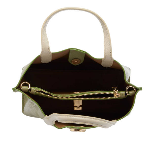 Yeşil Deri Kadın Çapraz Askılı Çanta - S25Y1BC80263-U8Z - 4