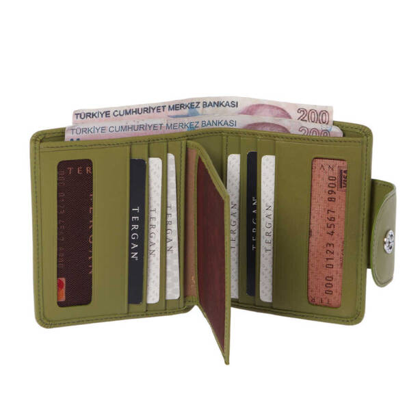 Yeşil Deri Kadın Cüzdan - S1CB00005674-J2G - 2