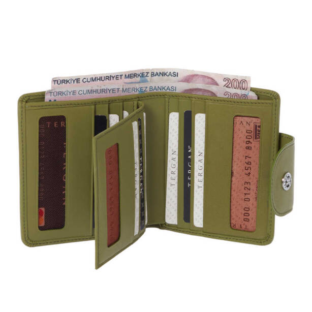 Yeşil Deri Kadın Cüzdan - S1CB00005674-J2G - 3