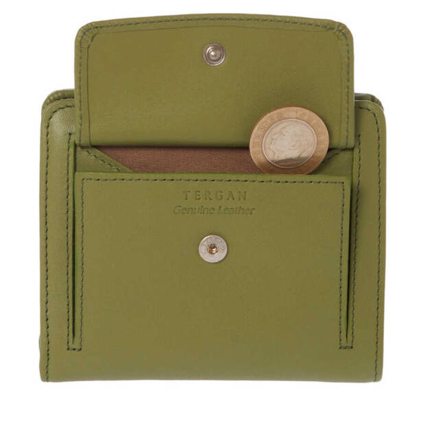 Yeşil Deri Kadın Cüzdan - S1CB00005674-J2G - 4
