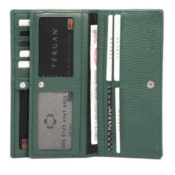 Yeşil Hakiki Deri Kadın Cüzdan - S1CB00005685-I5T - 4