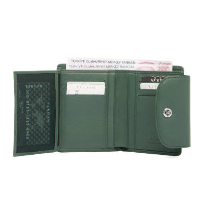 Yeşil Deri Kadın Cüzdan - S1CB00005714-J0B - 3