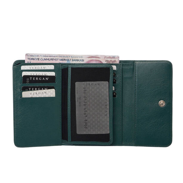 Yeşil Deri Kadın Cüzdan - S1CB00005730-S8H - 4