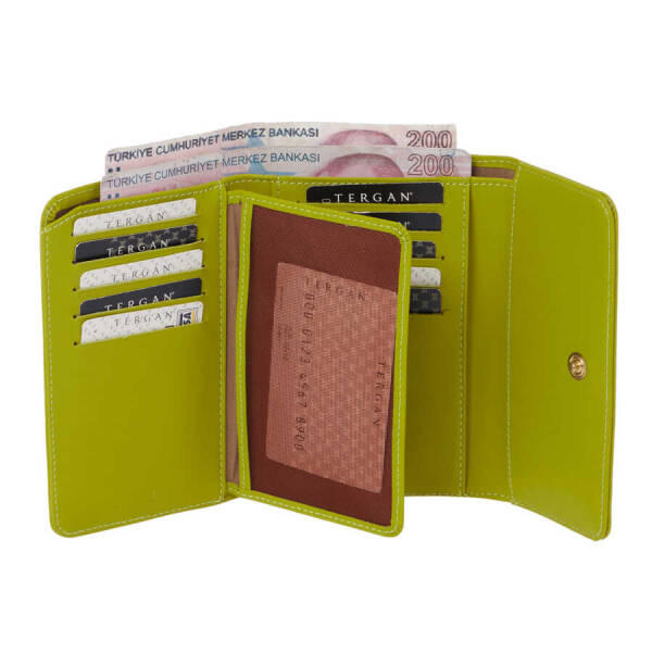 Yeşil Hakiki Deri Kadın Cüzdan - S1CB00005730-T2K - 3