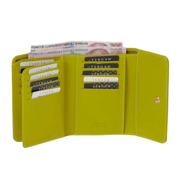 Yeşil Hakiki Deri Kadın Cüzdan - S1CB00005730-T2K - 4