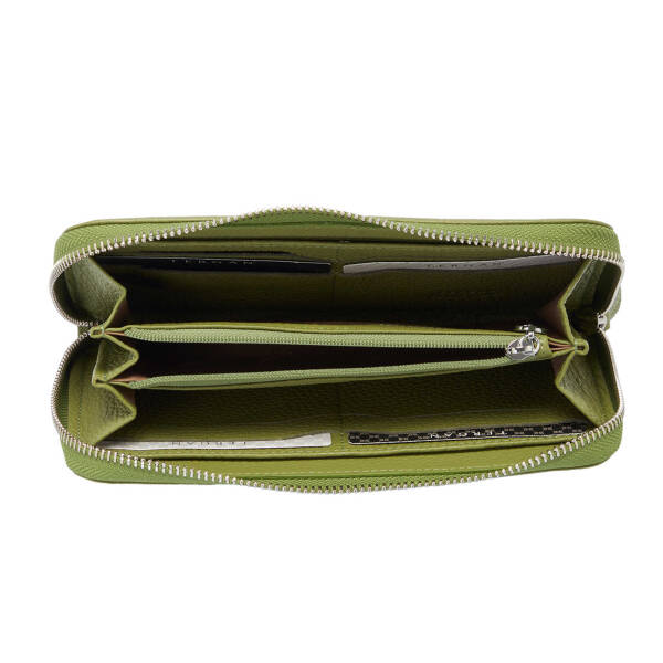 Yeşil Hakiki Deri Kadın Cüzdan - S1CB00005734-G8Z - 4