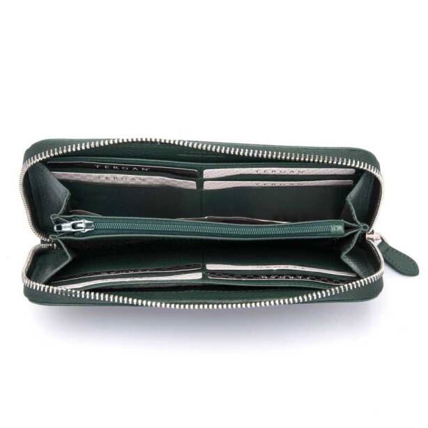 Yeşil Hakiki Deri Kadın Cüzdan - S1CB00005734-I5T - 3