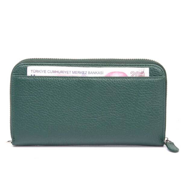 Yeşil Hakiki Deri Kadın Cüzdan - S1CB00005734-I5T - 4