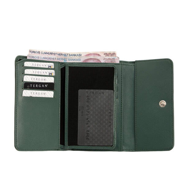 Yeşil Hakiki Deri Kadın Cüzdan - S1CB00005788-J0B - 2