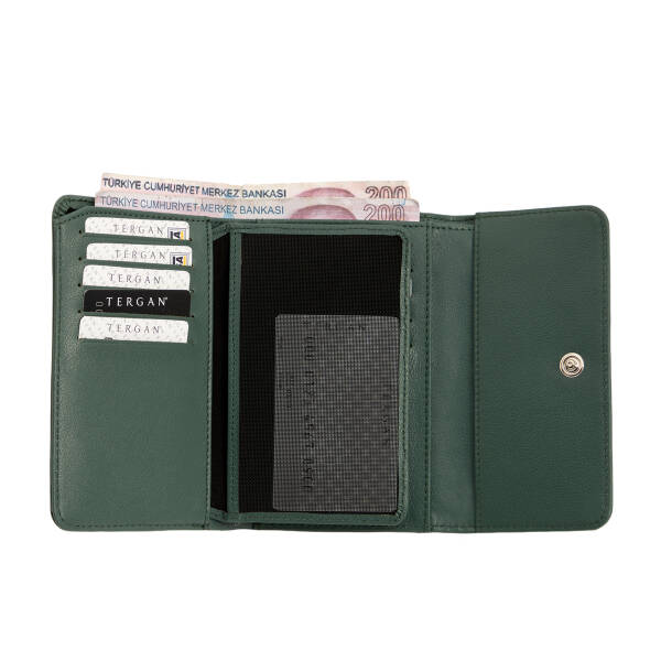 Yeşil Hakiki Deri Kadın Cüzdan - S1CB00005788-J0B - 2