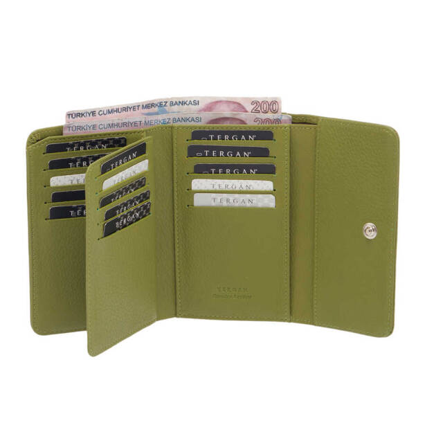 Yeşil Deri Kadın Cüzdan - S1CB00005788-K2A - 2