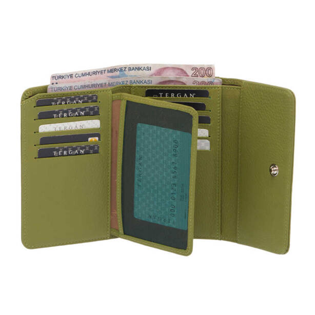 Yeşil Deri Kadın Cüzdan - S1CB00005788-K2A - 3