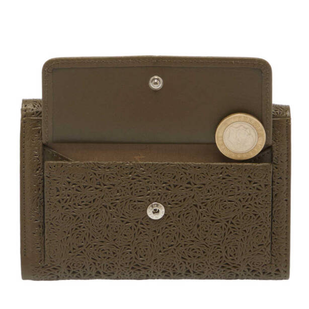 Yeşil Deri Kadın Cüzdan - S1CB00005788-T9O - 4