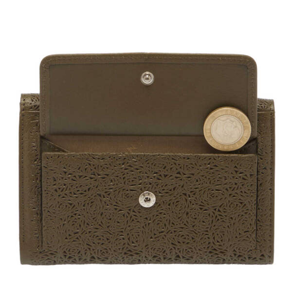 Yeşil Deri Kadın Cüzdan - S1CB00005788-T9O - 4