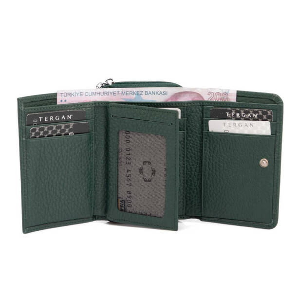 Yeşil Hakiki Deri Kadın Cüzdan - S1CB00005798-I5T - 3