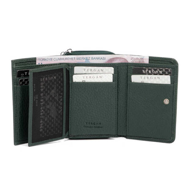 Yeşil Hakiki Deri Kadın Cüzdan - S1CB00005798-I5T - 4