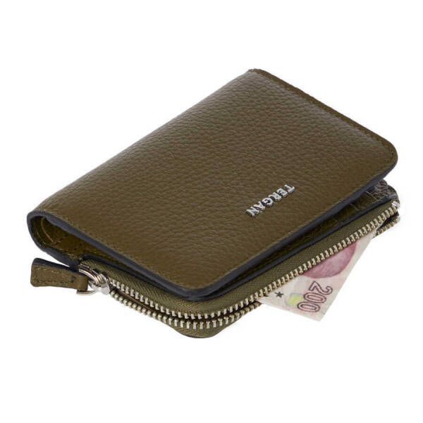 Yeşil Hakiki Deri Kadın Cüzdan - S1CB00005812-T7N - 3