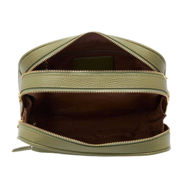 Yeşil Deri Kadın El Çantası - S25Y1BC80361-U5V - 4