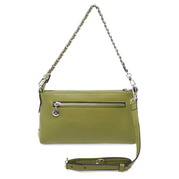 Yeşil Deri Kadın Omuz Çantası - S25K1BC79149-G8Z - 3