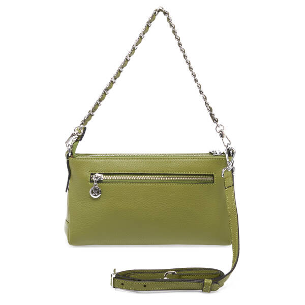 Yeşil Deri Kadın Omuz Çantası - S25K1BC79149-G8Z - 3